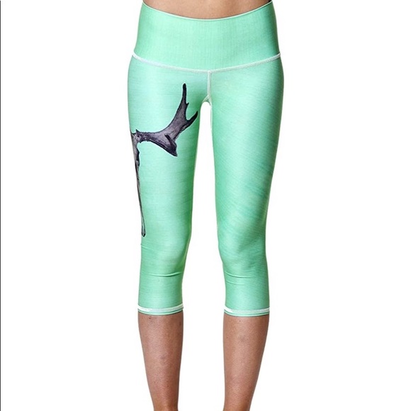 Teeki Green Deer Medicine Leggings - Picture 2 of 5